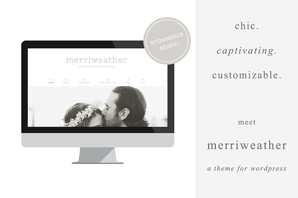 Merriweather Wordpress Theme in WordPress Photography Themes - product preview 1