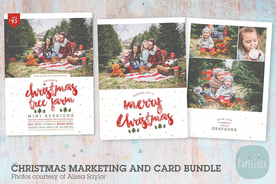 AC097 Christmas Card and Marketing in Card Templates - product preview 8