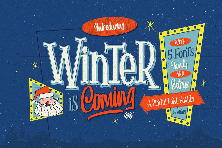 Winter Is Coming + Extras in Christmas Fonts - product preview 8