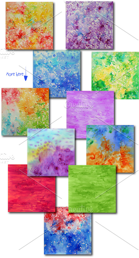 Watercolor Texture Bundle in Textures - product preview 4