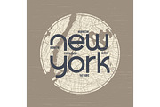 New York t-shirt and apparel vector design, print, typography, p
