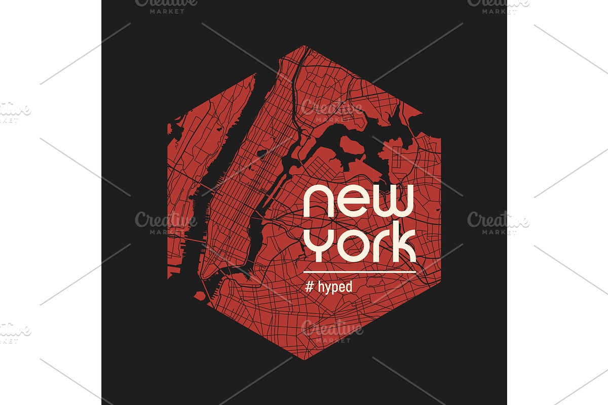 New York hyped t-shirt and apparel vector design, print, typogra in Illustrations - product preview 8