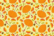 Fall background umbrella pattern