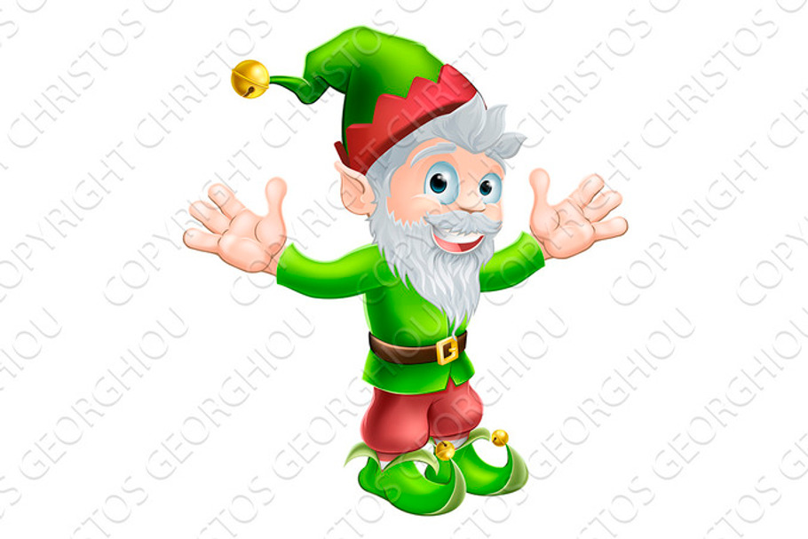 Garden gnome or elf in Illustrations - product preview 8