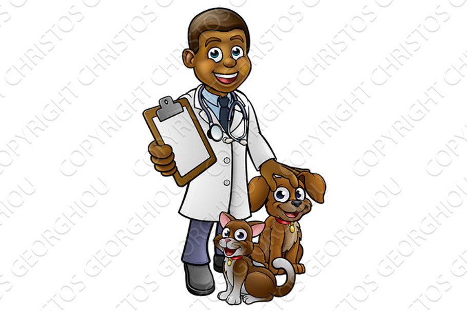 Vet Cartoon Character in Illustrations - product preview 8