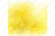 Gold Christmas Snowflakes Background