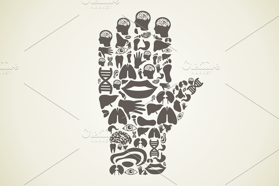 Hand body in Illustrations - product preview 8