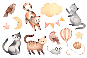 Illustrations of cute cats