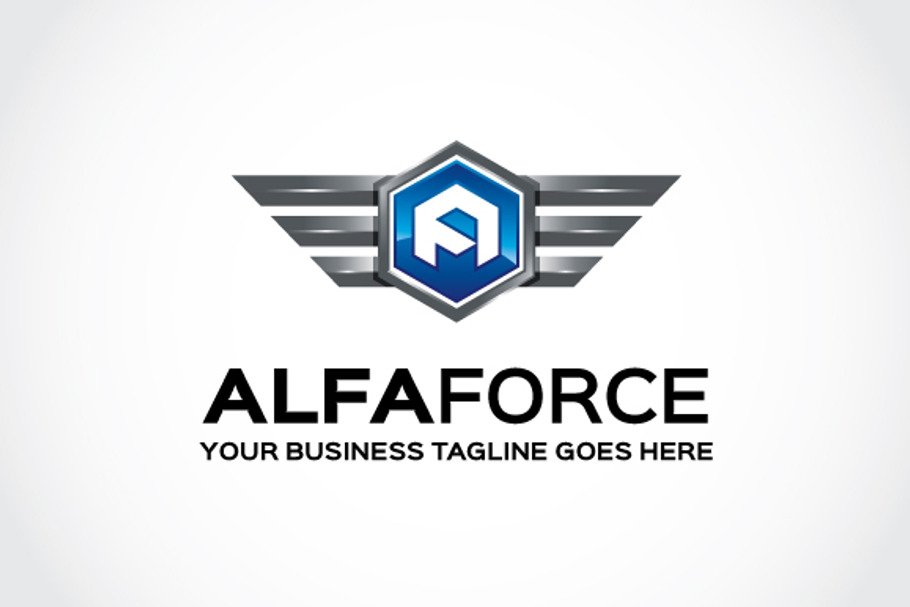 Alfa Force Logo Template in Logo Templates - product preview 8