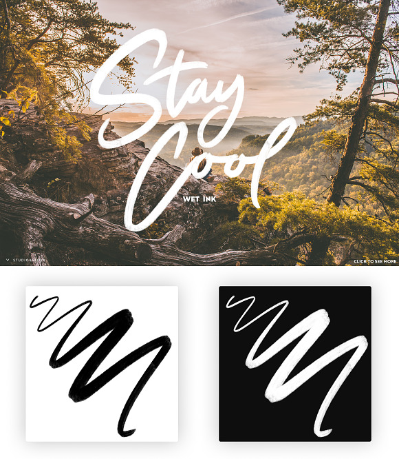 12 Lettering Brushes for Procreate in Photoshop Brushes - product preview 2