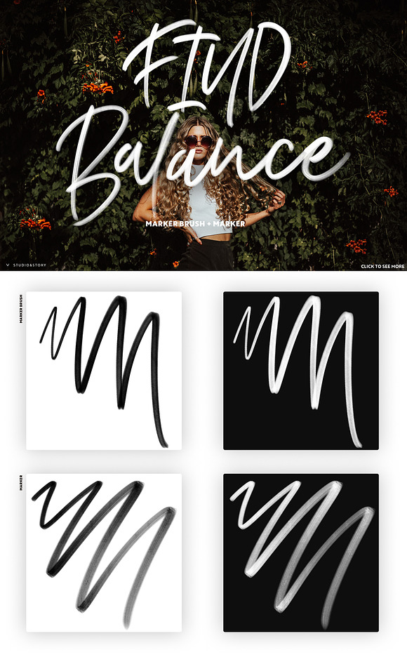 12 Lettering Brushes for Procreate in Photoshop Brushes - product preview 6