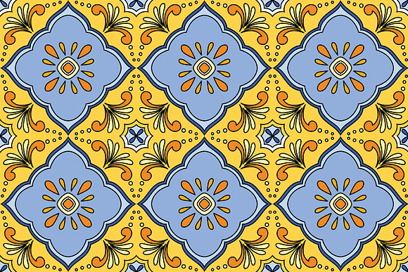 15 Bright Mexican Tiles. Set 2 in Patterns - product preview 3