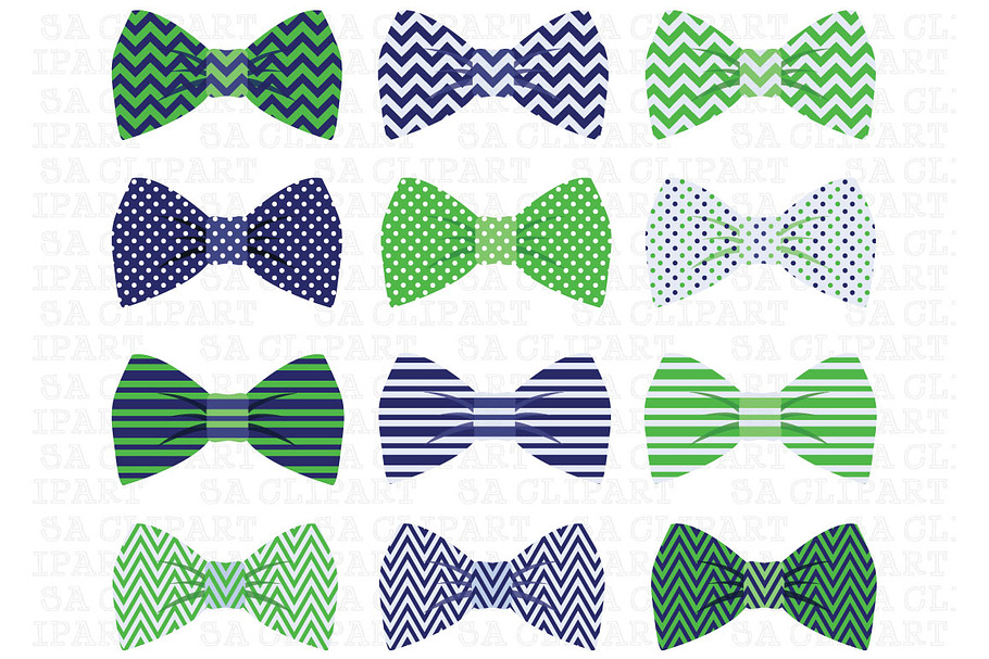 Bow Tie Clipart in Illustrations - product preview 8