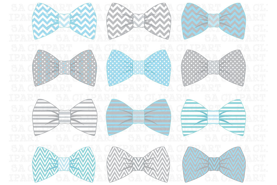 Bow Tie Clipart in Illustrations - product preview 8