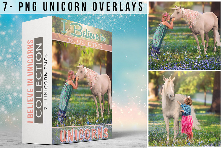 7 - Real Unicorn PNGs - Collection in Objects - product preview 8