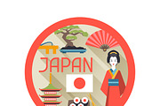 Japan backgrounds design.