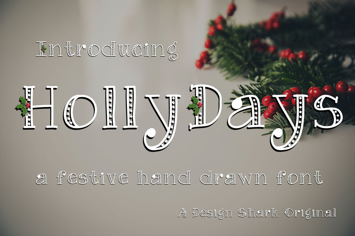 HollyDays in Display Fonts - product preview 8