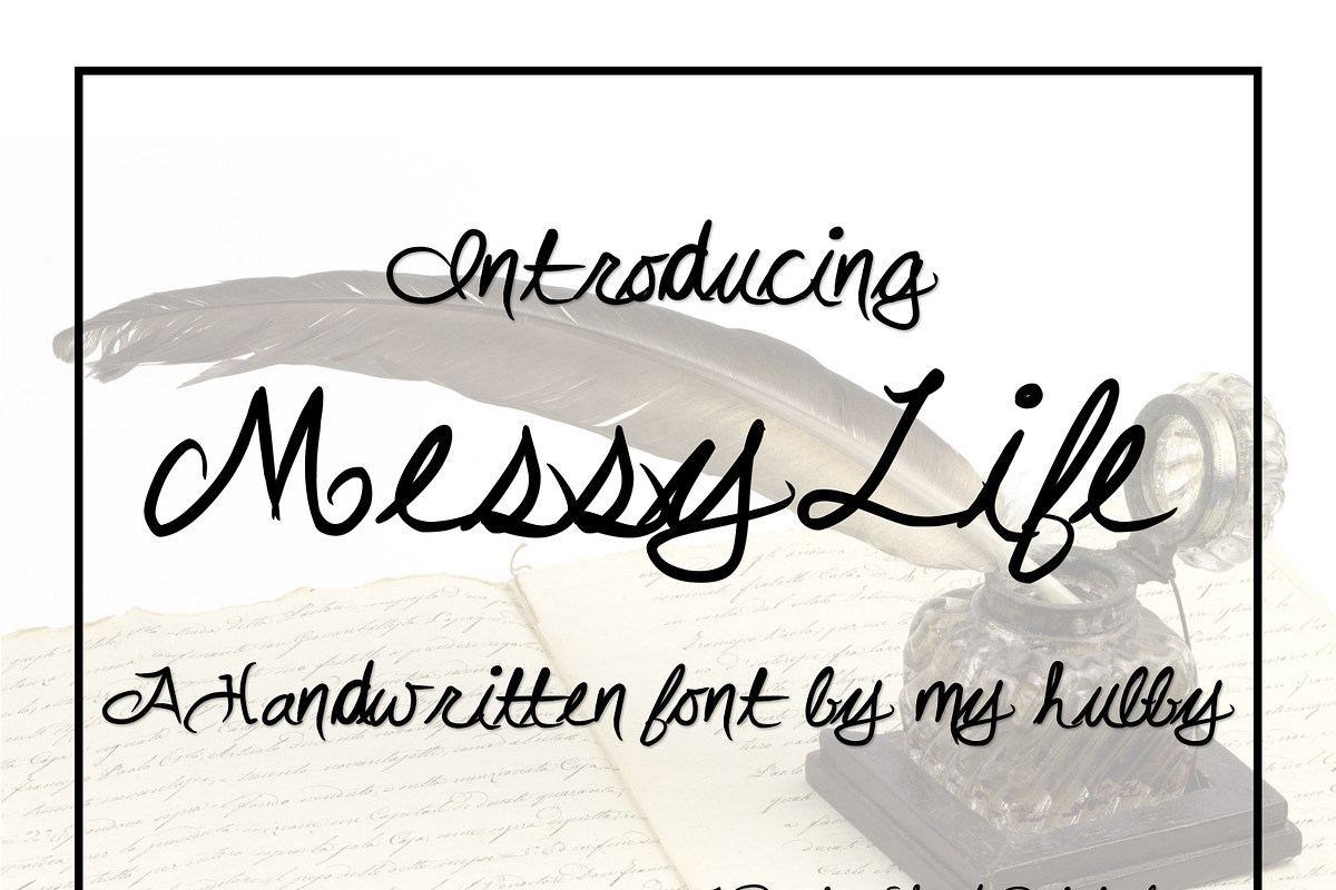 Messy Life in Script Fonts - product preview 8