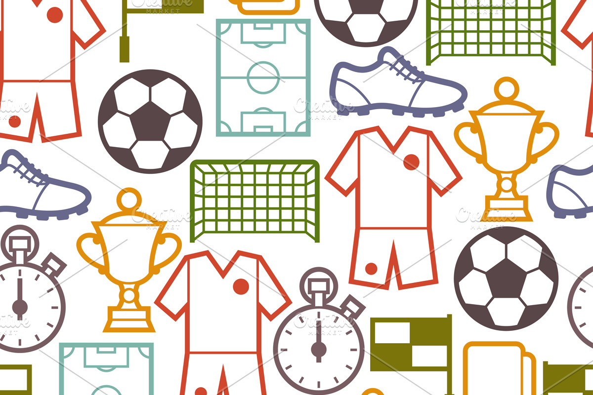 Soccer seamless patterns. in Patterns - product preview 8