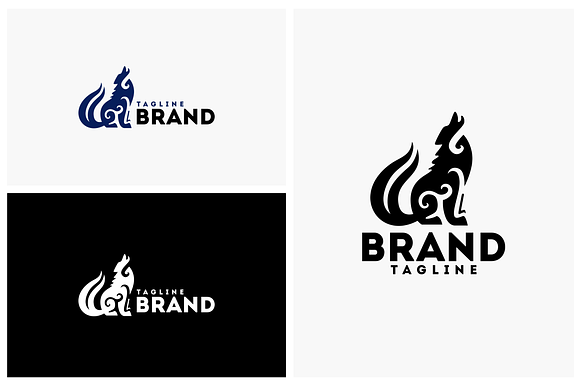 Wolf in Logo Templates - product preview 1