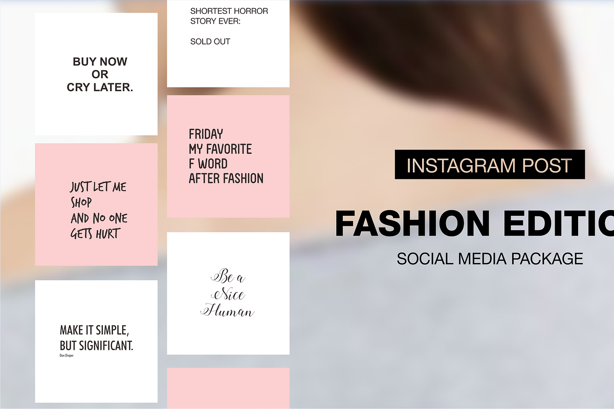 Fashion Edition - Social Media in Instagram Templates - product preview 8