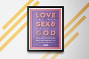 Love, Sex & God Flyer