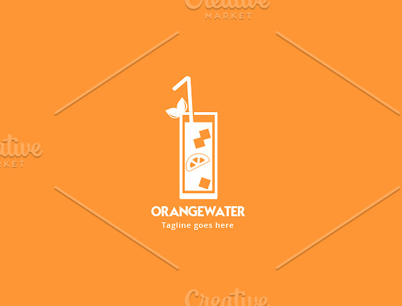 Orange Water in Logo Templates - product preview 1