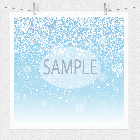Snowflakes & Digital Papers in Objects - product preview 2