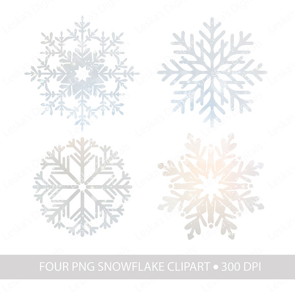 Snowflakes & Digital Papers in Objects - product preview 4