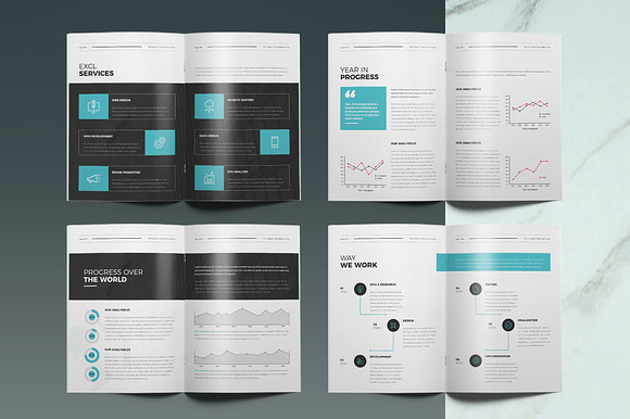 Annual Report Template in Brochure Templates - product preview 3