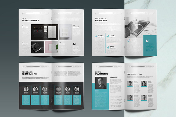 Annual Report Template in Brochure Templates - product preview 5