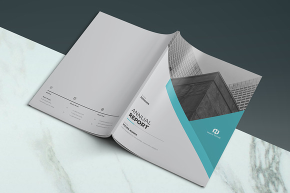 Annual Report Template in Brochure Templates - product preview 6