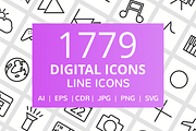 1779 Digital Line Icons