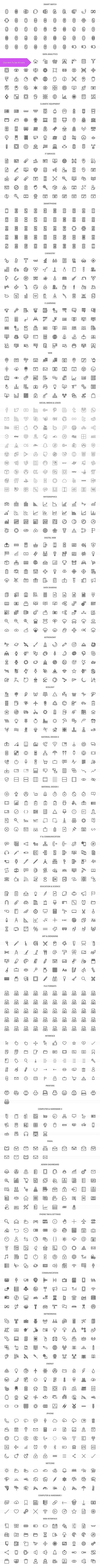 1440 Science & Technology Line Icons in Graphics - product preview 1