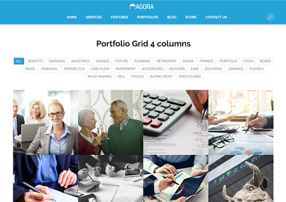 Agora - Financial WordPress Theme in WordPress Business Themes - product preview 4