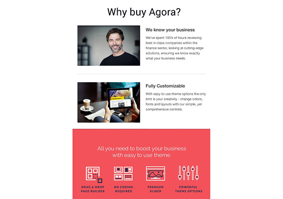 Agora - Financial WordPress Theme in WordPress Business Themes - product preview 12
