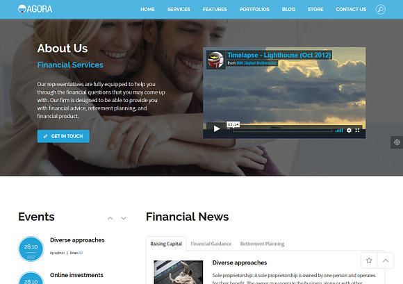 Agora - Financial WordPress Theme in WordPress Business Themes - product preview 15