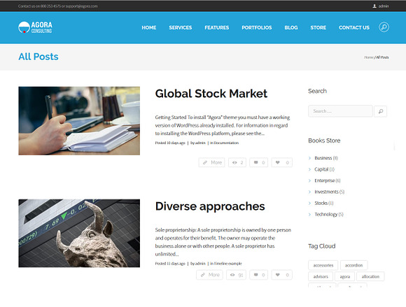 Agora - Financial WordPress Theme in WordPress Business Themes - product preview 19