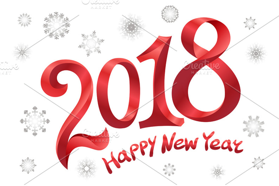 2018 Happy new year design. in Graphics - product preview 8