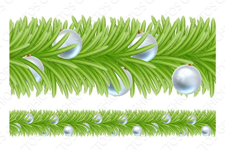 Christmas Tree Baubles Wreath Garland Design in Illustrations - product preview 8