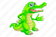 Cartoon Crocodile Illustration