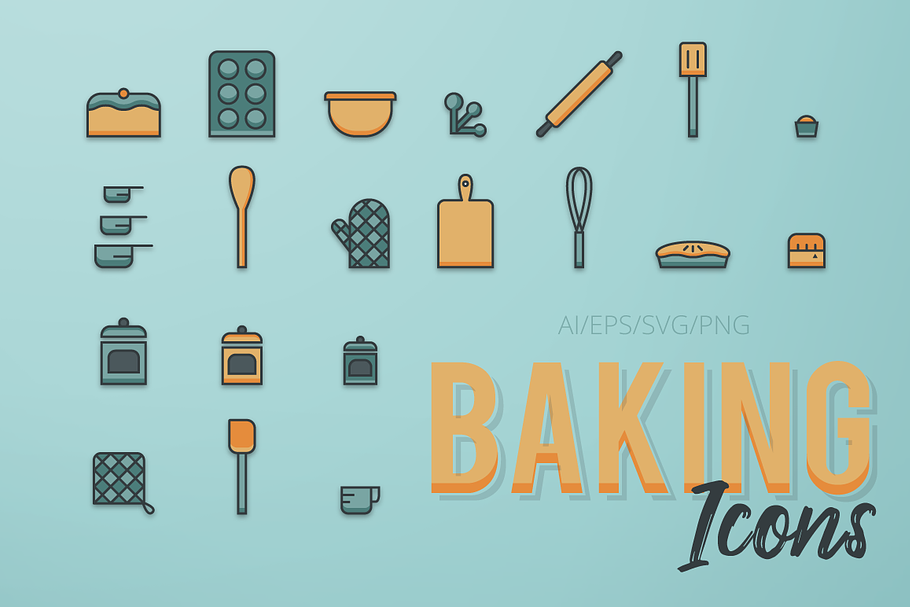 Baking Icon Set in Graphics - product preview 8