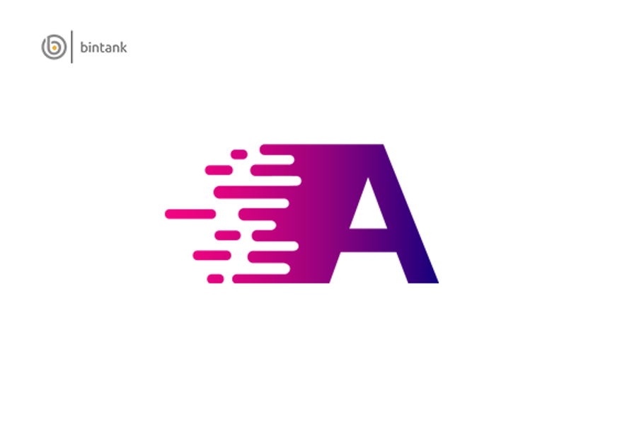Fast Data A Letter Logo