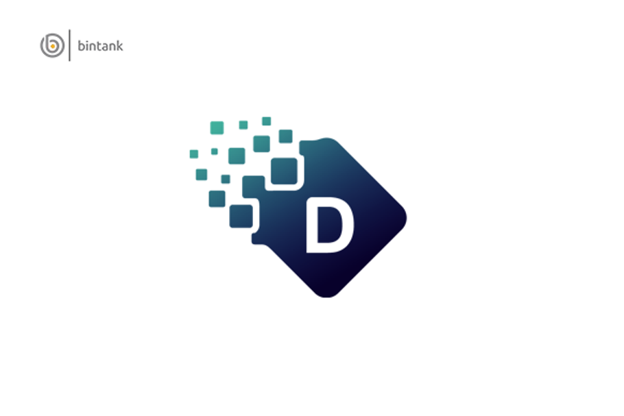 Letter D Data Service Logo