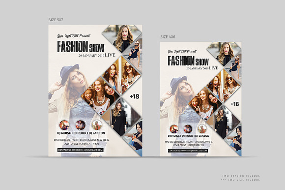 Fashion Show Flyer Template in Flyer Templates - product preview 1