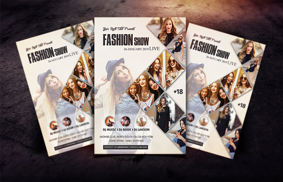 Fashion Show Flyer Template in Flyer Templates - product preview 4