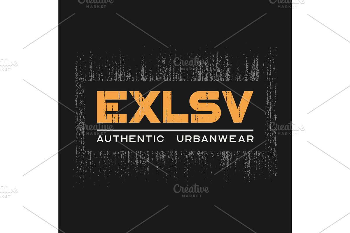 Exlsv t-shirt and apparel design with grunge effect and textured in Illustrations - product preview 8