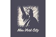 New york t-shirt and apparel vector design, print, typography, p