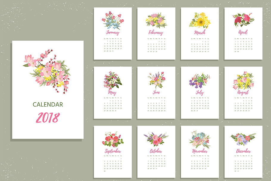 №260 Printable 2018 Calendar
