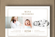 Newborn Mini Session Template Flyer